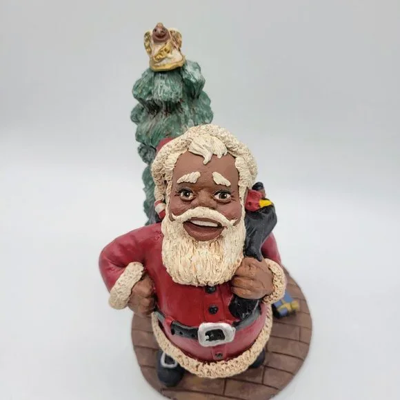 RARE John Solomon Sandridge Papa Cause Sculpture Signed By Artist 1992 Christmas - Picture 14 of 14
